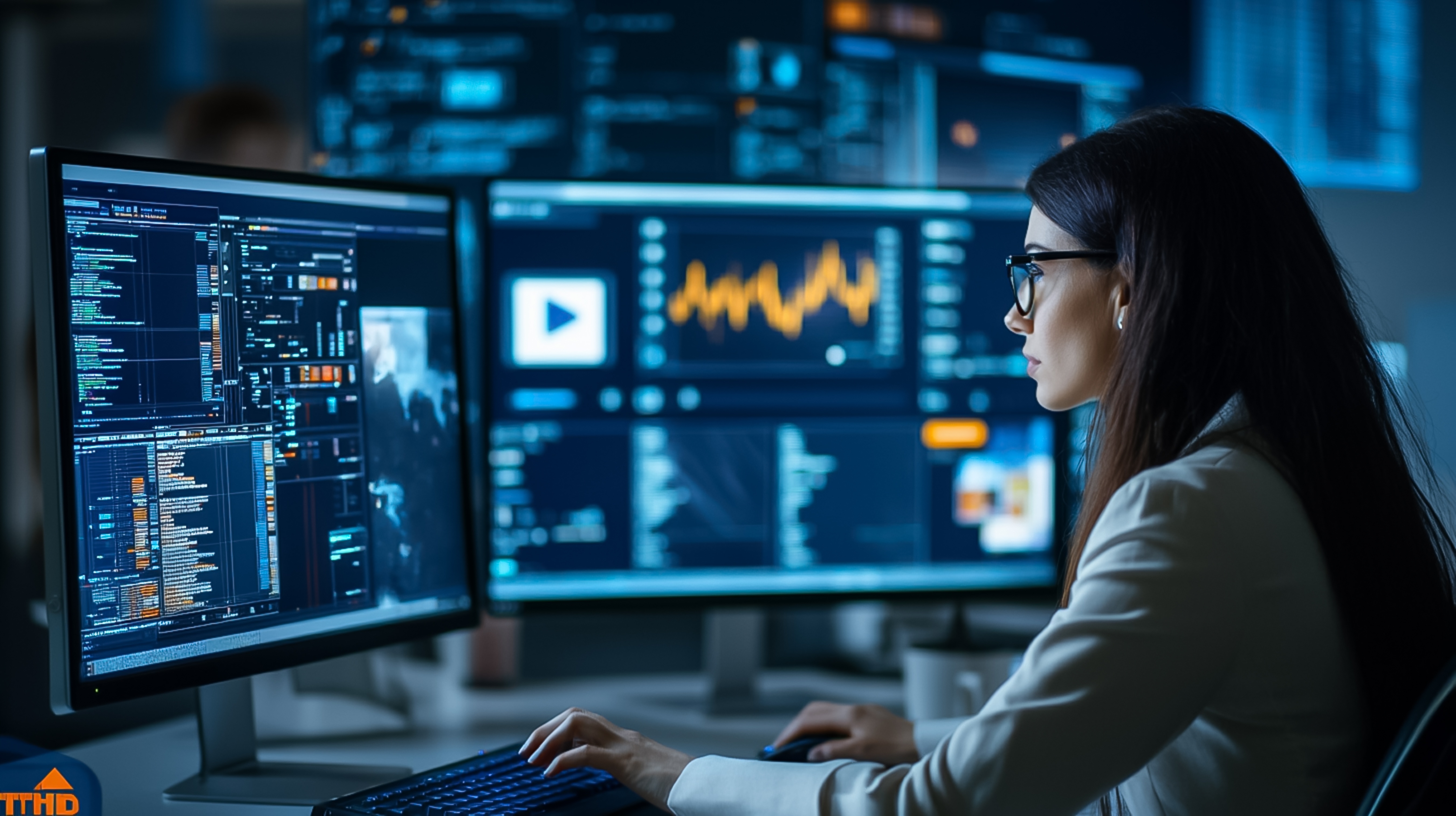 Student reviewing security alerts